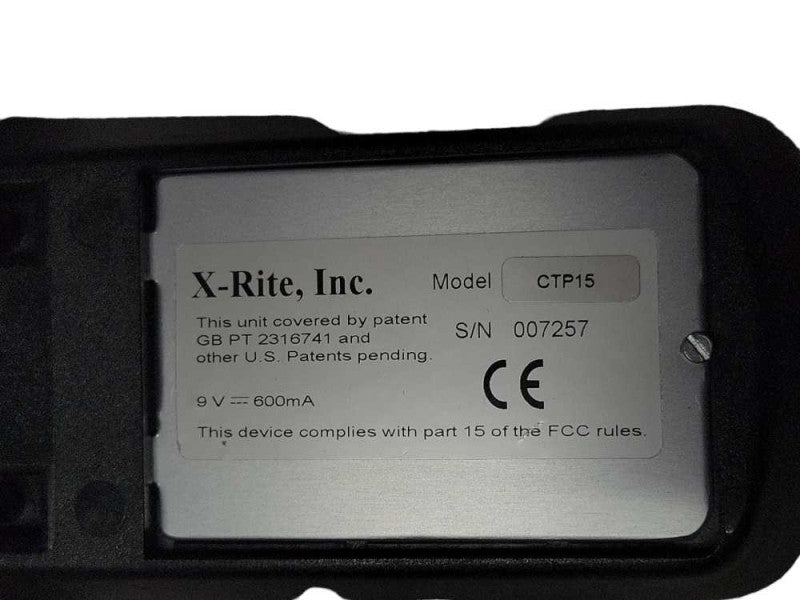 X-Rite Model Ctp15 Flexodot Dot Meter w/ Case and power adapter only, READ _