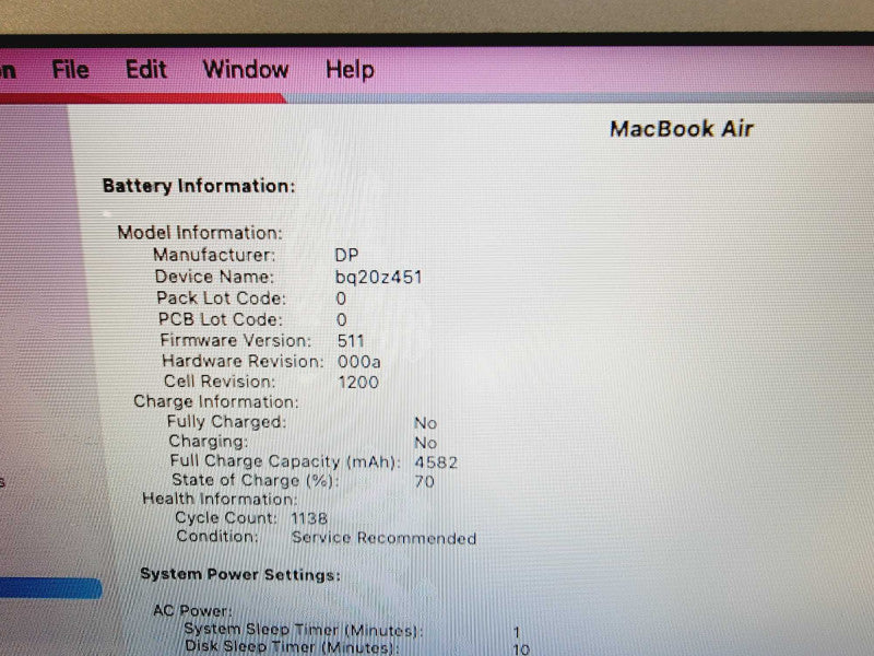 Apple Macbook Air 2017 13\\" Core i5-5350U @ 1.8GHz 8GB DDR3 120GB SSD (