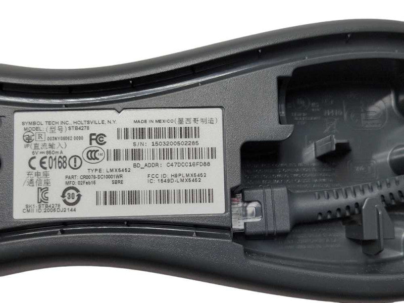 Motorola LI4278-SR20001WR Wireless barcode scanner with STB4278 Cradle _