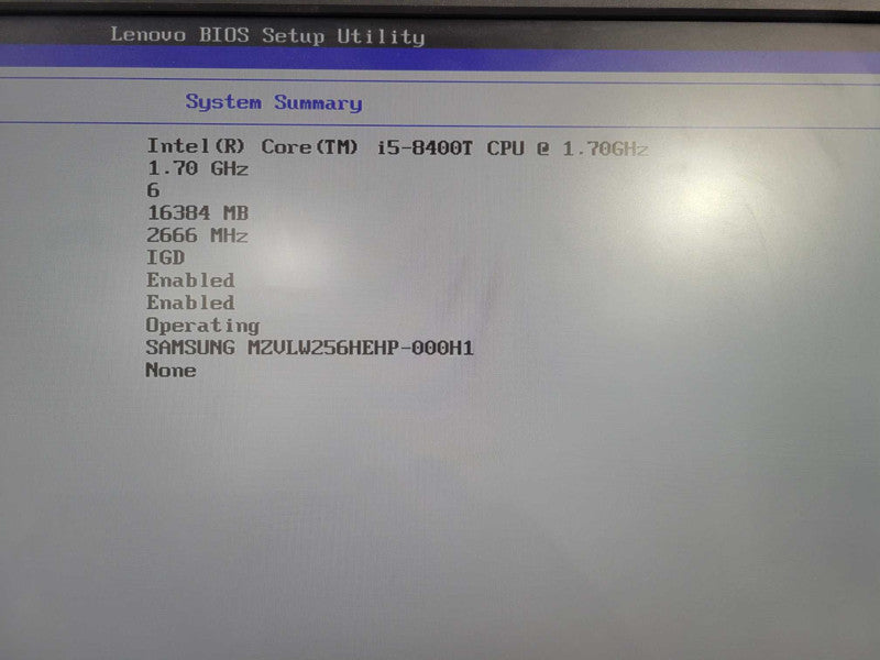 Lenovo ThinkCentre M720q - Core i5-8400T 16GB RAM | 256GB NVMe +PWR ADPTR !
