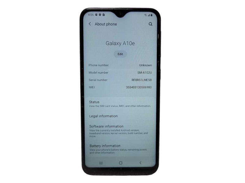 Samsung Galaxy A10e 32GB (SM-A102W) READ $