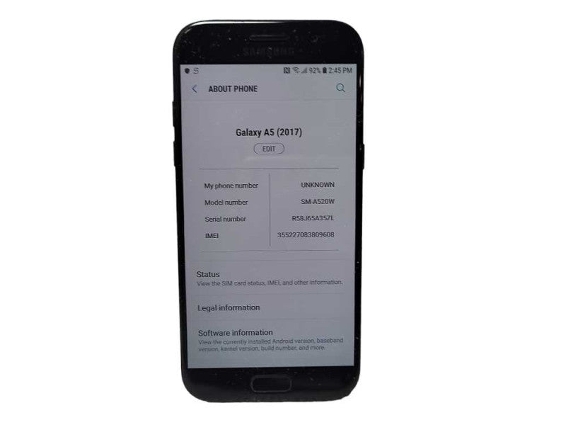 Samsung Galaxy A5 2017 32GB SM-A520W READ $