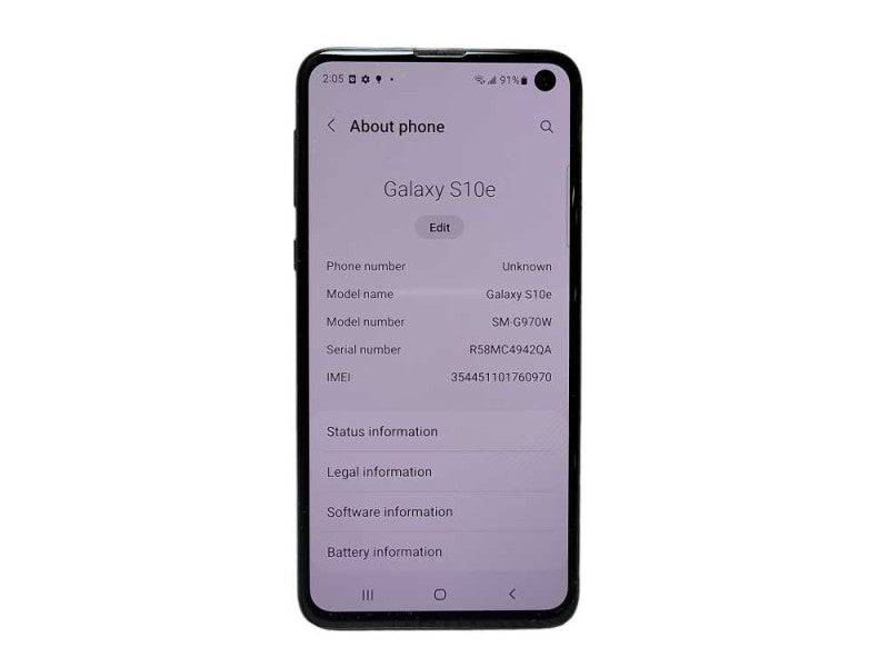 Samsung Galaxy S10e 128GB (SM-G970W) READ Q$