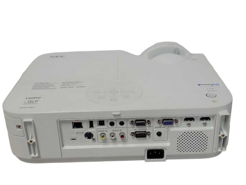 NEC NP-M353WS WXGA Short Throw DLP Video Projector only 55H Lamp Hours _