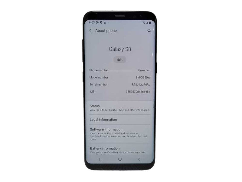 Samsung Galaxy S8 64GB (SM-G950W) - READ $