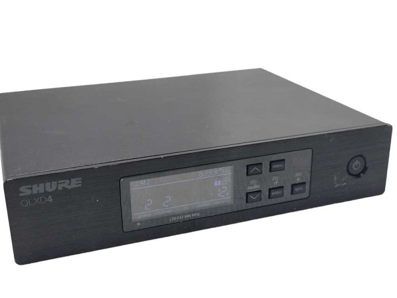 Shure Wireless receiver QLXD4 632-696 MHz, READ _