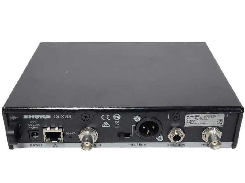 Shure Wireless receiver QLXD4 632-696 MHz, READ _