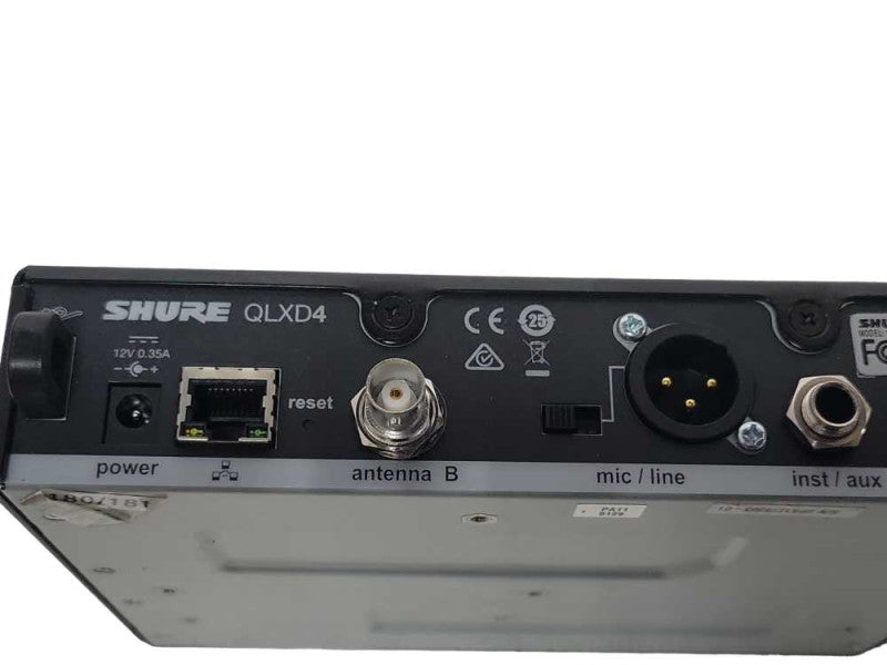 Shure Wireless receiver QLXD4 632-696 MHz, READ _
