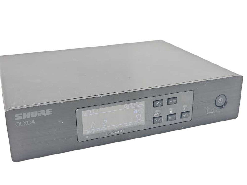 Shure Wireless receiver QLXD4 632-696 MHz, READ _