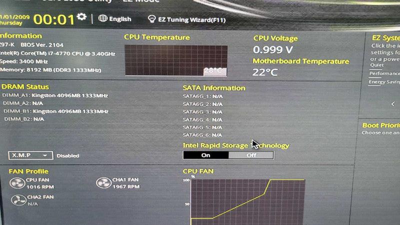 Intel Core i7-4770 | ASUS Z97-K | 8GB RAM | M.2 | I/O Plate %