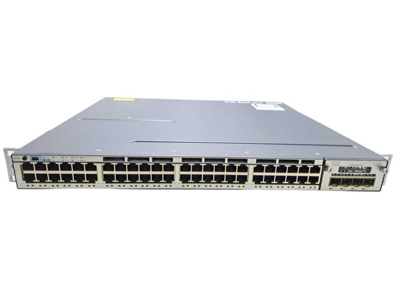 Cisco WS-C3750X-48P-S | 48-Port Gigabit PoE+ Ethernet Switch |C3KX-NM-1G Mod )