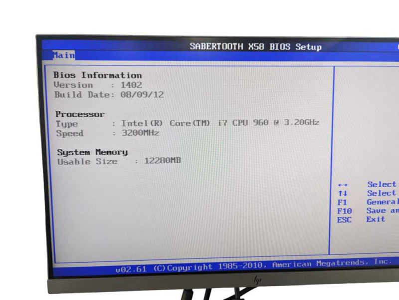 ASUS SAbertooth X58 with i7-960 @ 3.20Ghz & 12GB RAM  -