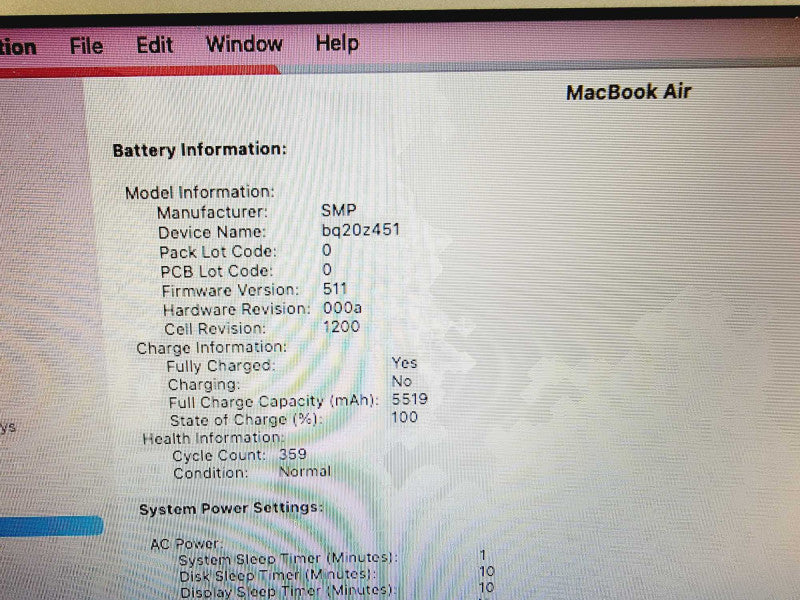 Apple Macbook Air 2017 13\\" Core i5-5350U @ 1.8GHz 8GB DDR3 500GB SSD (