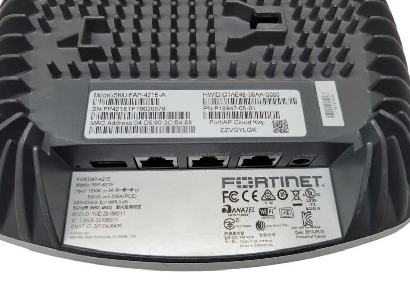 Fortinet FAP-421E Indoor AP GE RJ45 ports 802.11 a/b/g/n/ac (READ) Q%