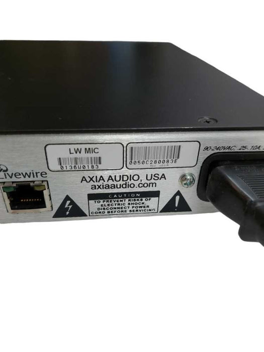 AXIA Livewire Microphone Audio Node LW Mic 0136W0183 Version 2.5.2 g  =