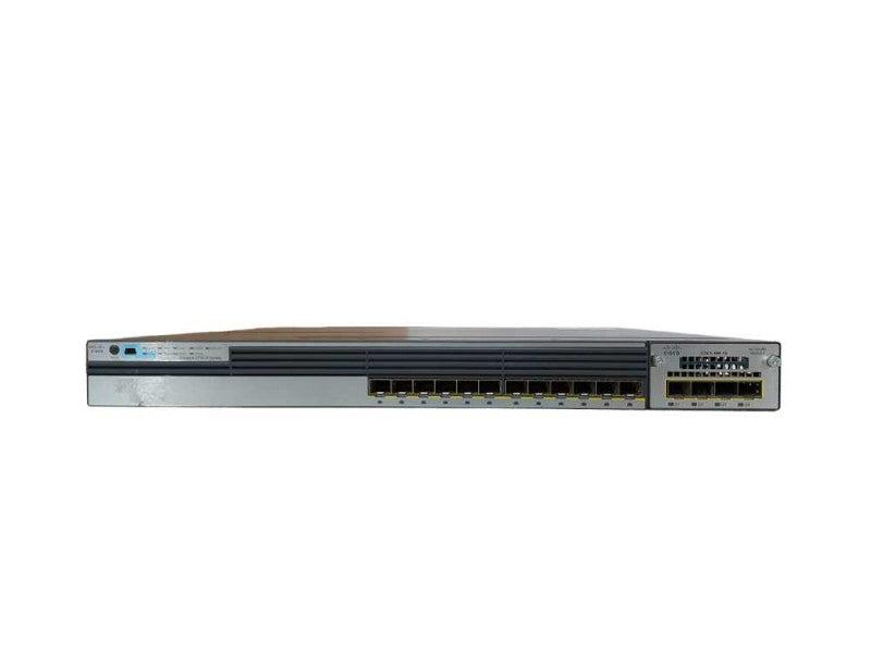 Cisco WS-C3750X-12S-S 12-Port Gigabit SFP Switch, C3KX-NM-1G, 1x PSU