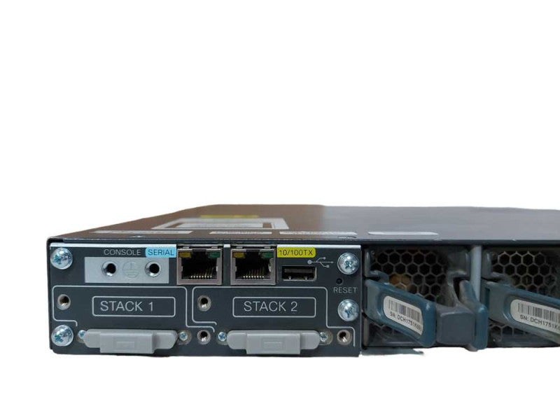 Cisco WS-C3750X-12S-S 12-Port Gigabit SFP Switch, C3KX-NM-1G, 1x PSU