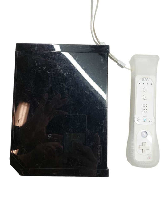 Nintendo Wii Black Model: RVL-001(USA) with 1 White Controller ( For Parts ) =