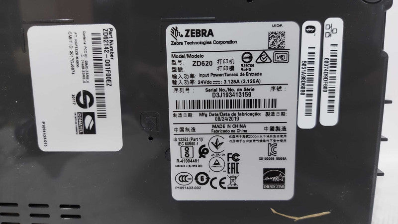 Zebra ZD620 Thermal Transfer Desktop Printer