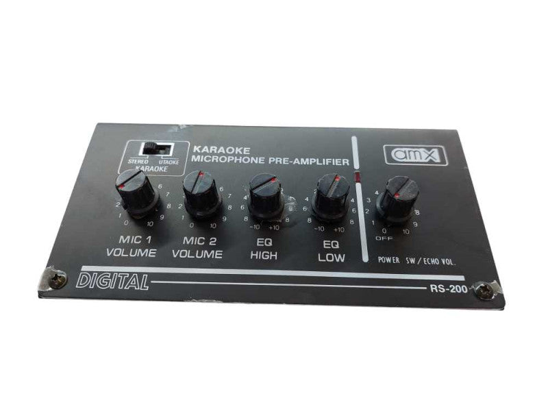 AMX Karaoke Microphone Pre-Amplifier Digital Model: RS-200 =