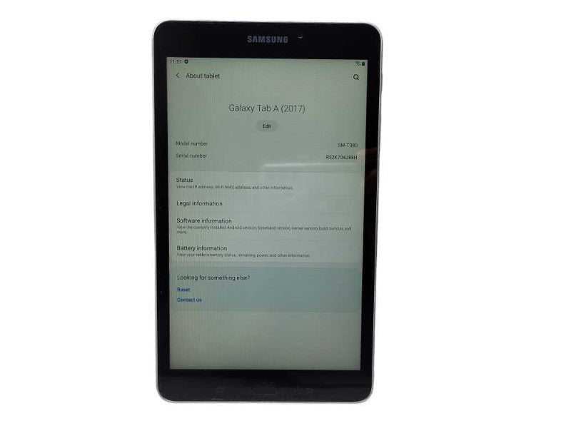 Samsung Galaxy Tab A 8.0 32GB SM-T380 Silver Tablet $