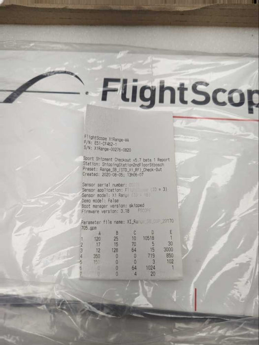 FLIGHTSCOPE Range Golf Monoitor & Analizer  Q-