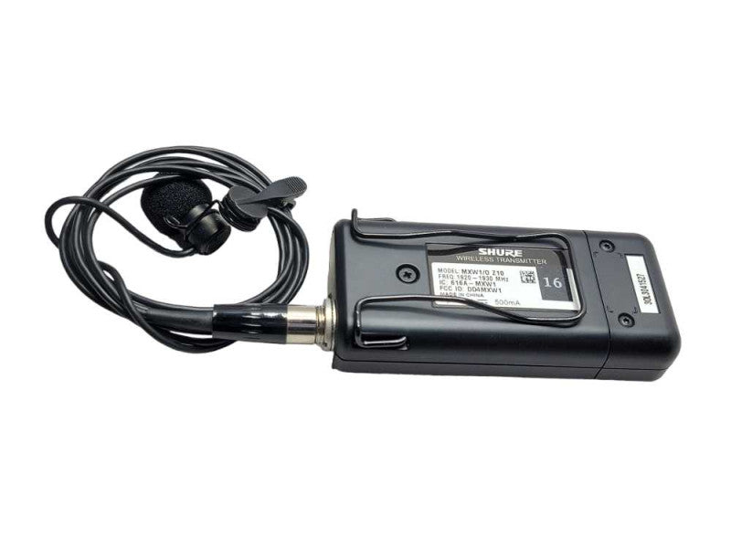 SHURE MXW1/0 Z10 WIRELESS BODYPACK TRANSMITTER, READ _
