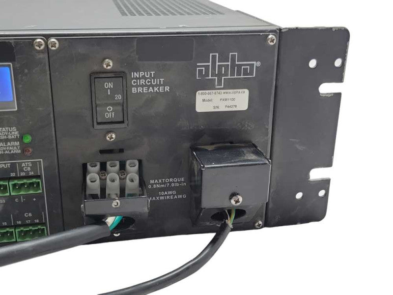 Alpha FXM1100 UPS Uninterruptible Power Supply Module, READ _