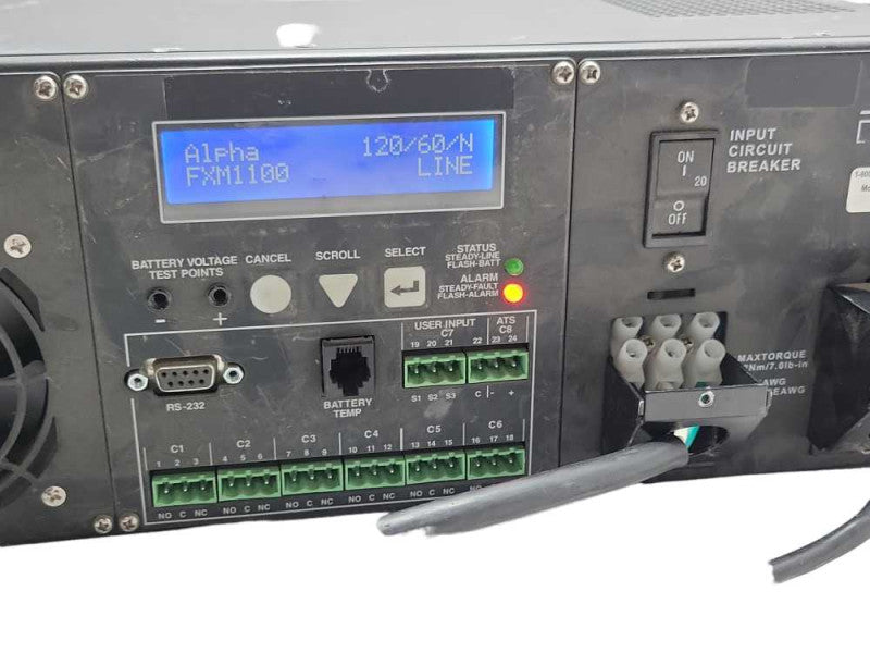 Alpha FXM1100 UPS Uninterruptible Power Supply Module, READ _