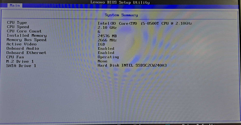 Lenovo M920q USFF Desktop | i5-8500T @ 2.10GHz 24GB DDR4 240GB SSD + PWR )