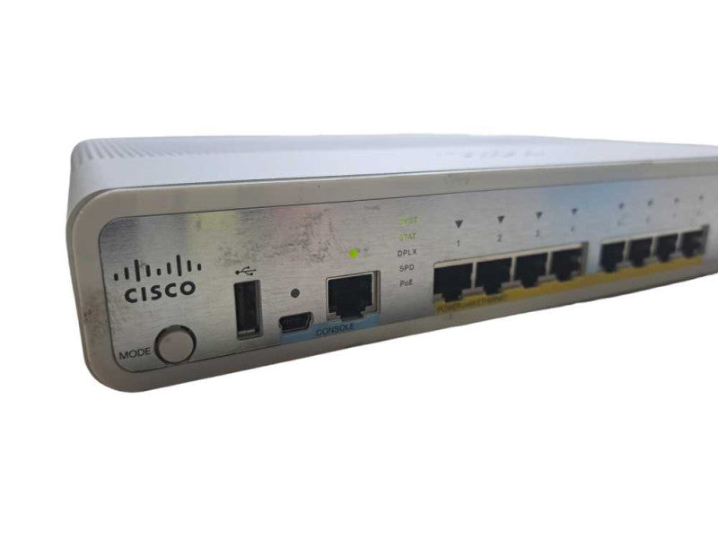 CIsco WS-C3560CG-8PC-S | 8-Port Gigabit PoE+ Compact Switch | Dual Uplinks )
