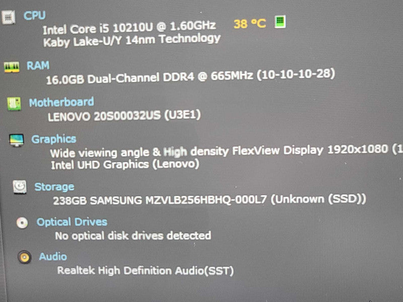Lenovo ThinkPad T14 | I5-10210u| 16GB DDR4| 256GB SSD  Î²
