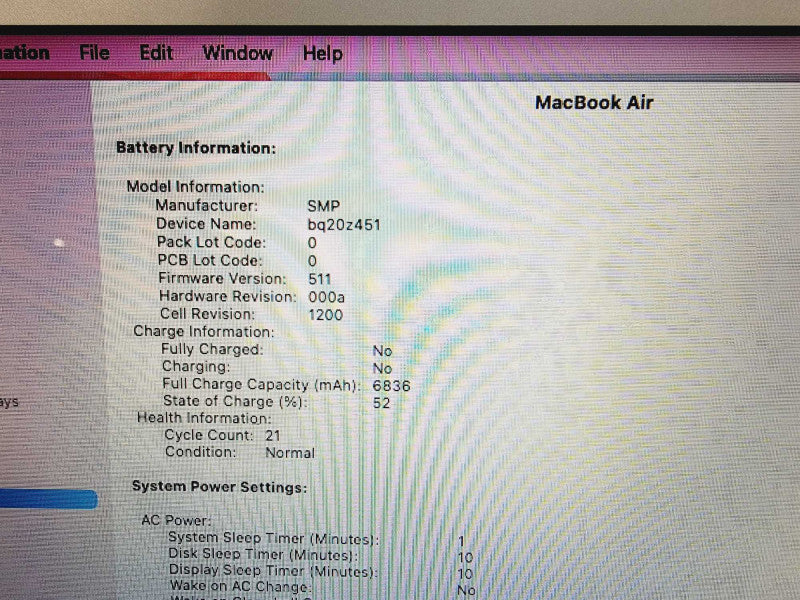 Apple Macbook Air 2015 13\\" Core i5-5250U @ 1.6GHz 8GB DDR3 120GB SSD (