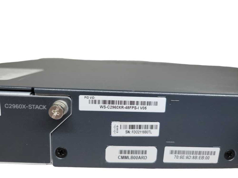 Cisco WS-C2960XR-48FPS-I 48-Port Gig PoE+ Switch 2x 1025W PSU %