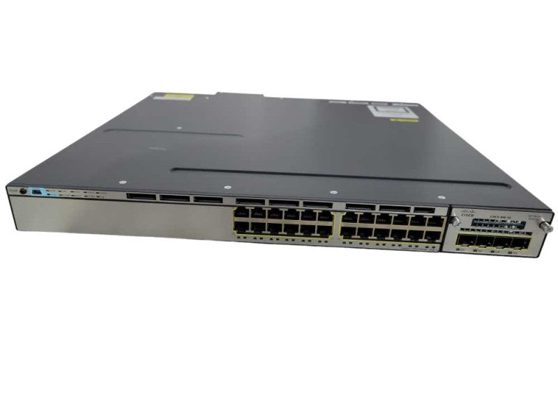 Cisco WS-C3750X-24P-S | 24 Port Gigabit PoE+ Managed Switch w/ C3KX-NM-1G !