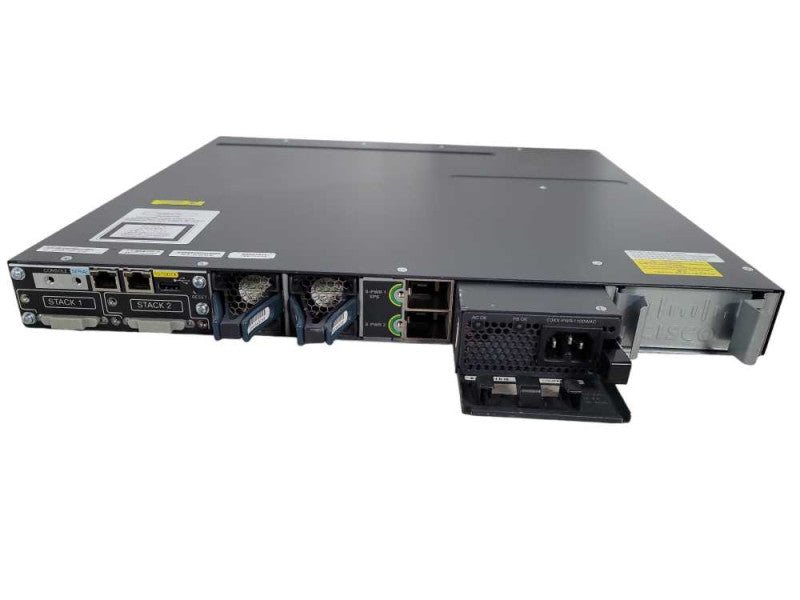 Cisco WS-C3750X-24P-S | 24 Port Gigabit PoE+ Managed Switch w/ C3KX-NM-1G !