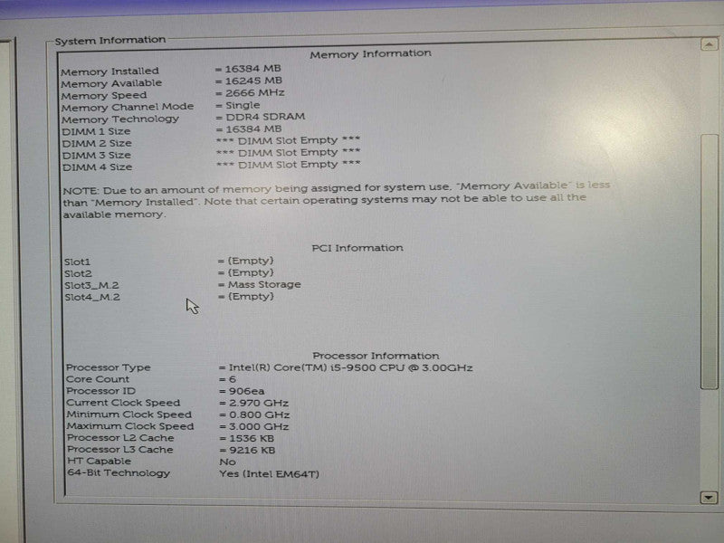 Dell OptiPlex 7070 SFF i5-9500 @ 3.00GHz 16GB DDR4 512GB SSD !