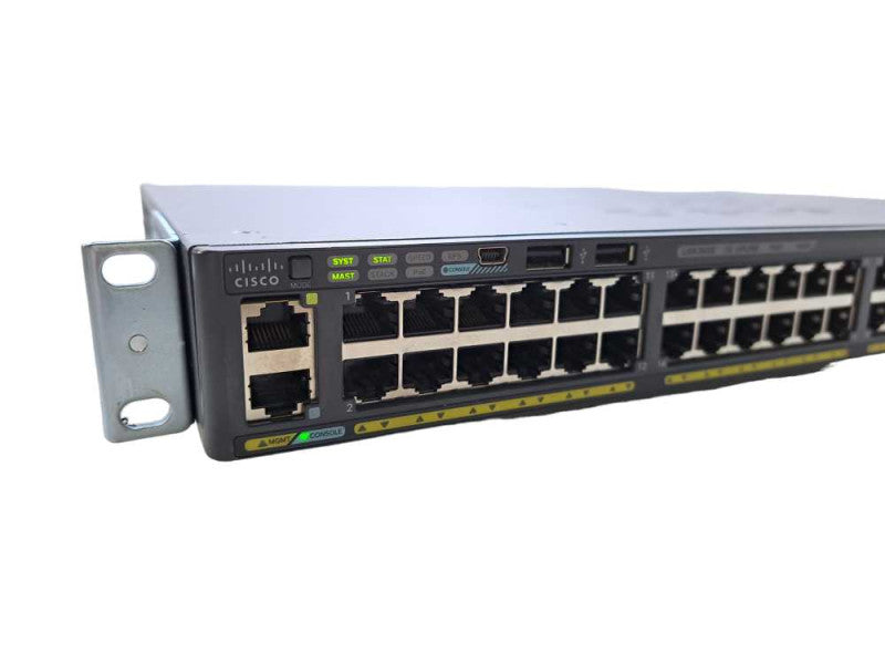 Cisco WS-C2960X-48FPS-L V04 | 48 Port Gigabit PoE+ 740W Switch | 4x SFP *READ )