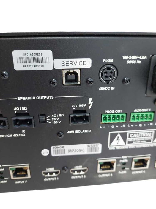 Crestron Professional Media System HDMI Model: DMPS-300-C =