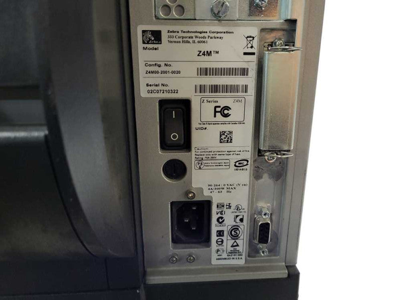 Zebra ZM4Plus Parallel Serial 203dpi Thermal Label Printer READ $