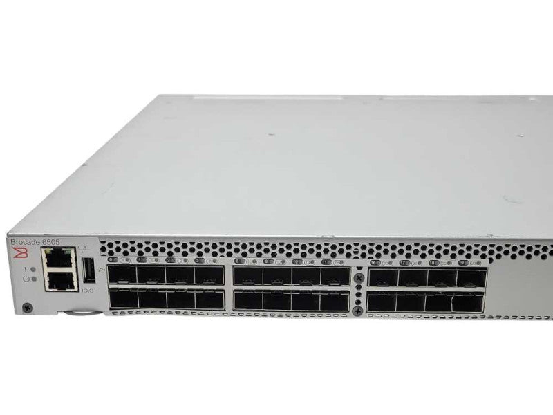 Brocade NA-6505-12-16G-0R 24-Port 16Gb SFP Port FC SAN Switch READ _