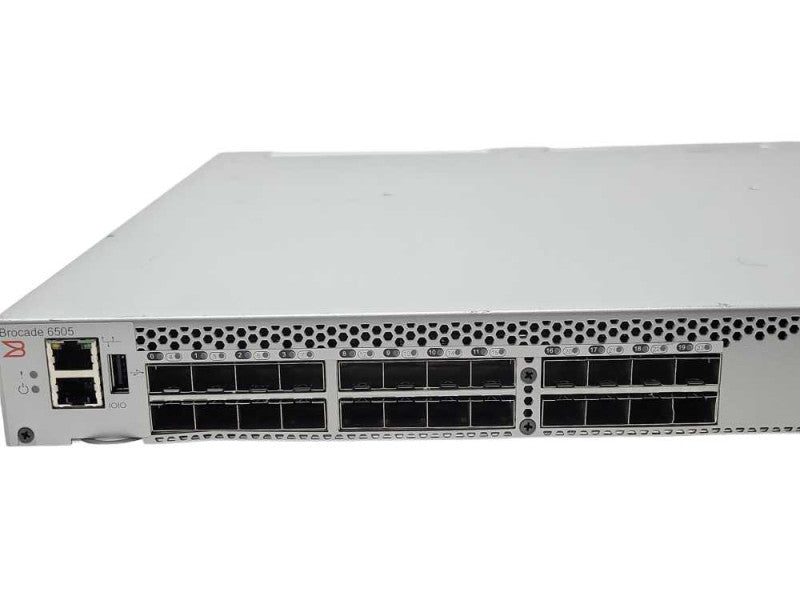 Brocade NA-6505-12-16G-0R 24-Port 16Gb SFP Port FC SAN Switch READ _