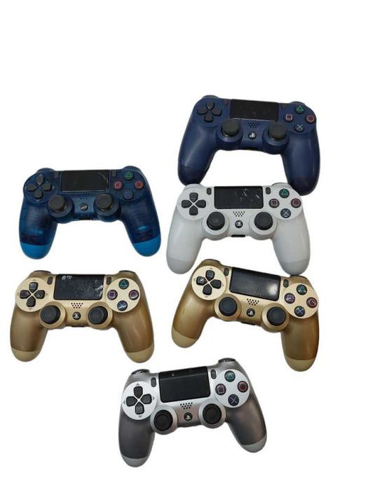 Bundle of 6 Sony Playstation 4 Controllers Misc Colors ( For Parts )  =