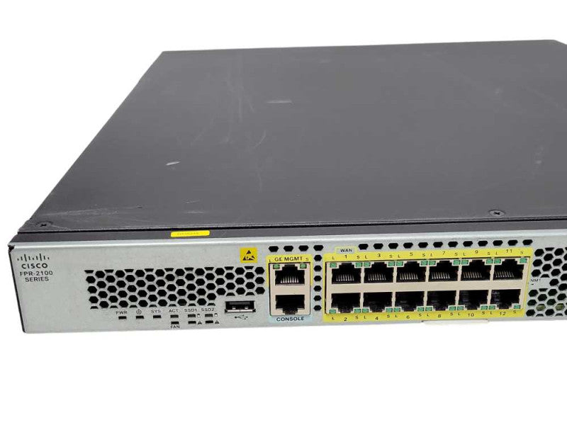 Cisco FPR-2110 Firewall Security Appliance w/ FPR2K-SSD100 _