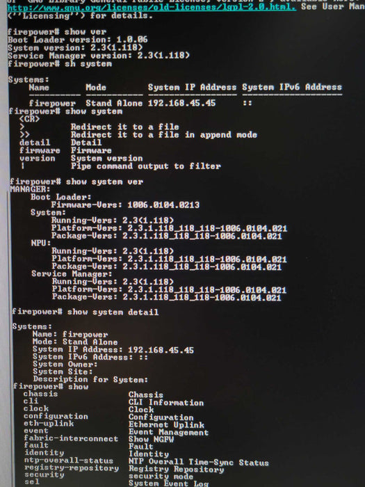 Cisco FPR-2110 Firewall Security Appliance w/ FPR2K-SSD100 _