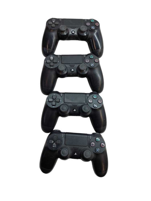 Bundle of 4 Sony Playstation 4 Black Controllers ( for Parts )  =