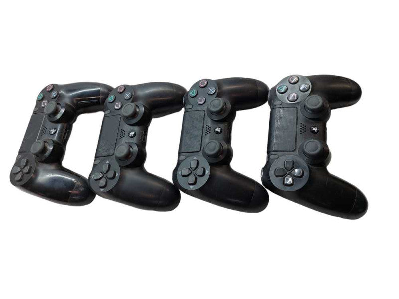 Bundle of 4 Sony Playstation 4 Black Controllers ( for Parts )  =