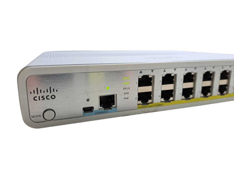 Cisco WS-C3560C-12PC-S | 12-Port Fast PoE Silent Switch | 2x Dual UpLinks )