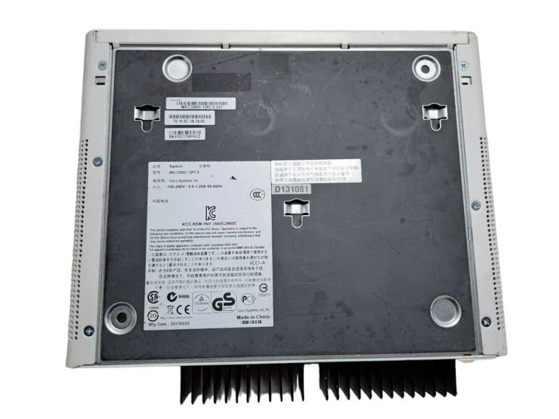 Cisco WS-C3560C-12PC-S | 12-Port Fast PoE Silent Switch | 2x Dual UpLinks )
