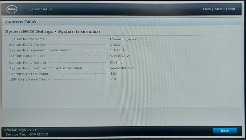 Dell PowerEdge R730 Server, 2x E5-2640v3 2.60Ghz, 80GB, H730 mini, 1x 750w PS